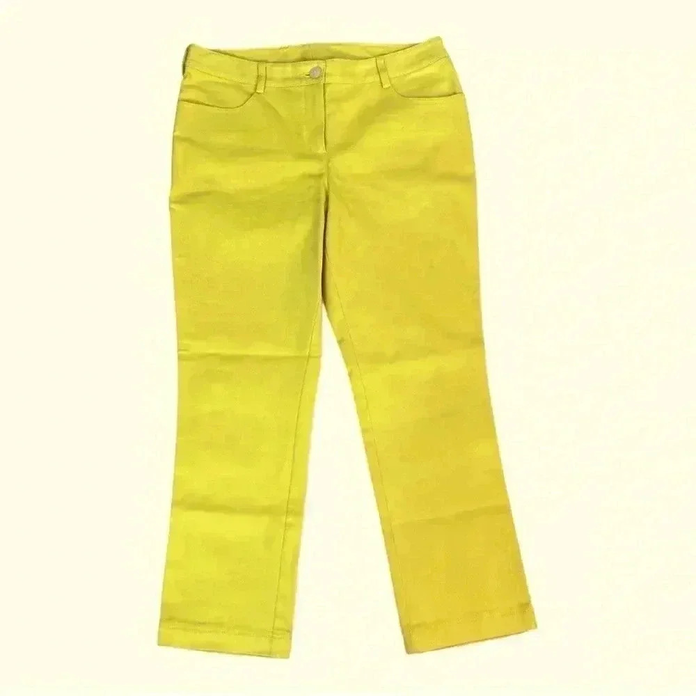 SoCa St. John Golden Yellow Denim Pants size 6